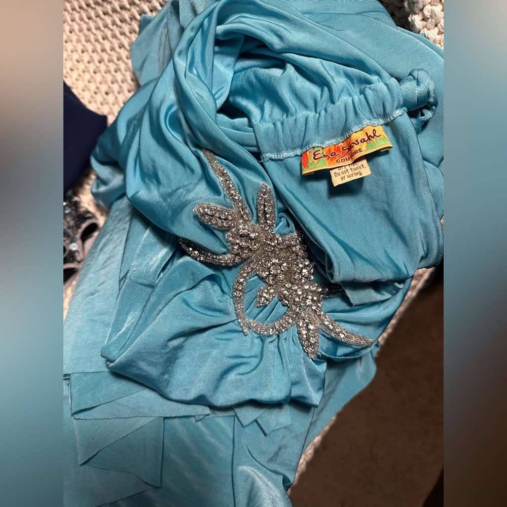 Vintage y2k Ema Savahl aqua long dress